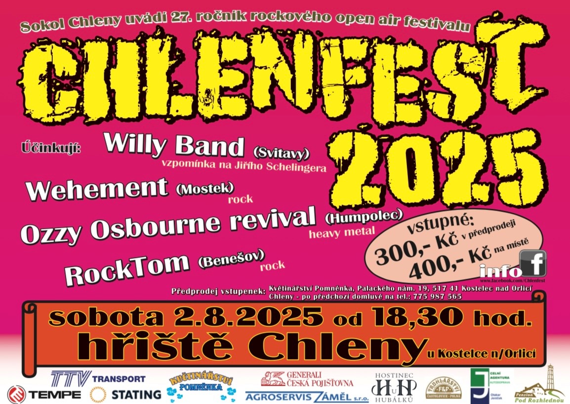 Program Chlenfestu 2025, předprodej zahájen